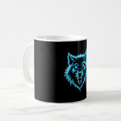 Neon Wolf Koffiemok (Voorkant links)