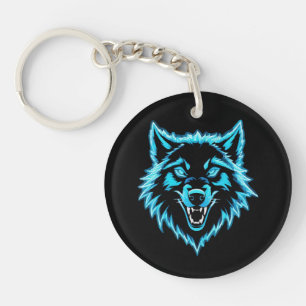 Neon Wolf Sleutelhanger