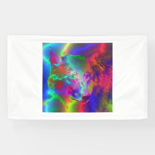 NEON wolf Spandoek (Horizontaal)