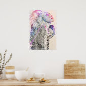 Neon Woman and Child Print (Keuken)