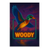 Neon Wood Duck Poster (Voorkant)