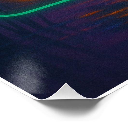 Neon Wood Duck Poster (Hoek)