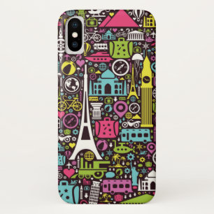 Neon World Icons Pattern Case-Mate iPhone Case