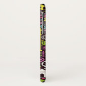 Neon World Icons Pattern Case-Mate iPhone Case (Achterkant/links)