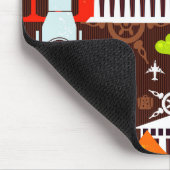 Neon World Travel Pattern Muismat (Hoek)