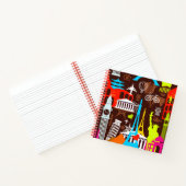 Neon World Travel Pattern Notitieboek (Binnen)