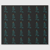 neon xmas - structuur cadeaupapier (Vlak)