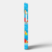 Neon Yacht Pattern Case-Mate iPhone Case (Achterkant / Links)