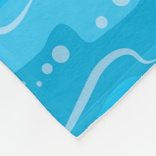 Neon Yacht Pattern Fleece Deken (Hoek)