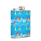 Neon Yacht Pattern Heupfles (Rechts)