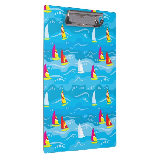 Neon Yacht Pattern Klembord (Rechts)