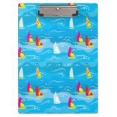 Neon Yacht Pattern Klembord (Voorkant)