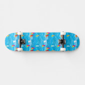 Neon Yacht Pattern Persoonlijk Skateboard (Horizontaal)