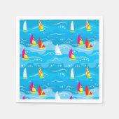 Neon Yacht Pattern Servet (Voorkant)