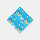Neon Yacht Pattern Servet (Hoek)