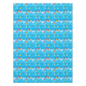 Neon Yacht Pattern Tafelkleed (Voorkant)