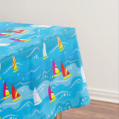 Neon Yacht Pattern Tafelkleed (Voorbeeld)
