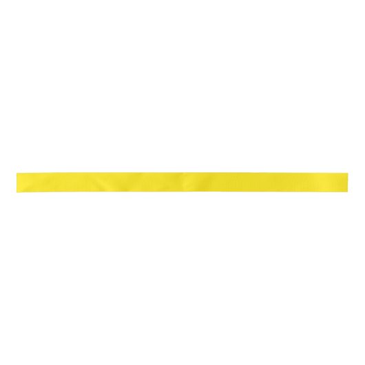 Neon Yellow Colour Satin Ribbon Satijnen Lint (Voorkant)