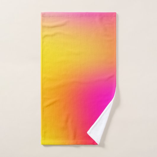 Neon Yellow en roze Bad Handdoek (Handdoek)