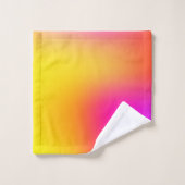 Neon Yellow en roze Bad Handdoek (Wasdoekje)