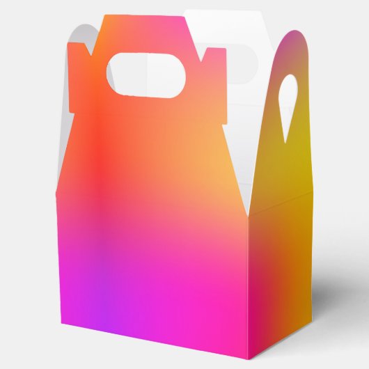 Neon Yellow en roze Bedankdoosjes (Geopend)