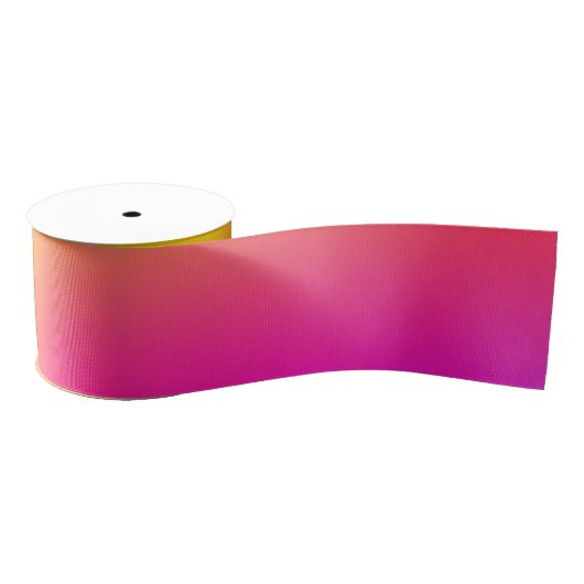 Neon Yellow en roze Grosgrain Lint (Spoel)