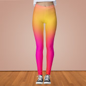 Neon Yellow en roze Leggings