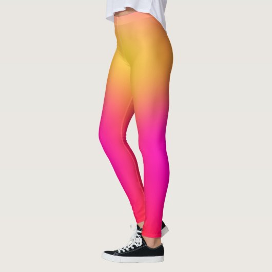 Neon Yellow en roze Leggings (Links)