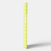 Neon Yellow Fish Scale Pattern iPad Air Case (Achterkant / Rechts)