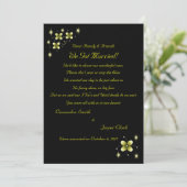 Neon Yellow Flower Elopement 2 Aankondiging (Staand voorkant)