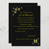 Neon Yellow Flower Elopement 2 Aankondiging (Voorkant / Achterkant)