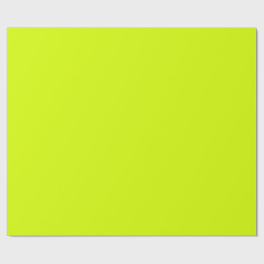 Neon Yellow Green Flourescent Chartreuse Cadeaupapier (Vlak)