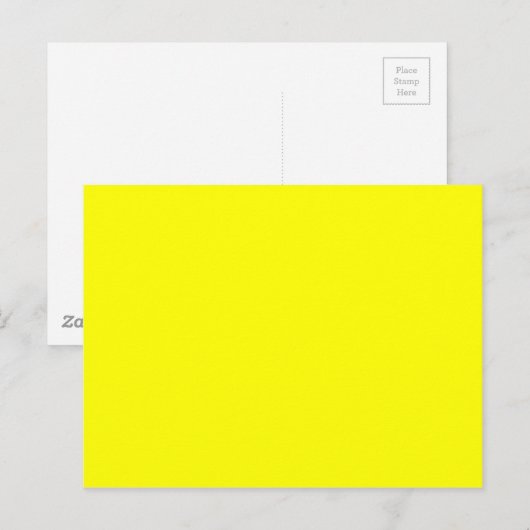 Neon yellow hex code FFFF01 Briefkaart (Voorkant / Achterkant)
