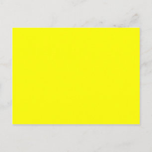 Neon yellow hex code FFFF01 Briefkaart