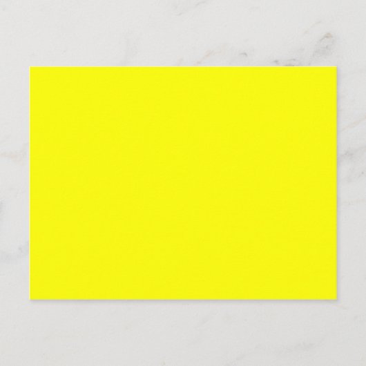 Neon yellow hex code FFFF01 Briefkaart (Voorkant)