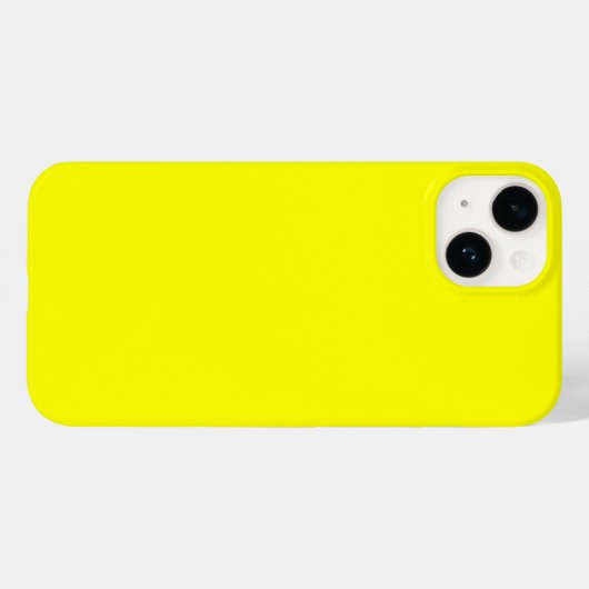 Neon yellow hex code FFFF01 Case-Mate iPhone Case (Achterkant (horizontaal))