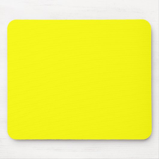 Neon yellow hex code FFFF01 Muismat (Voorkant)