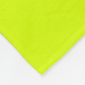 Neon Yellow, High Visibility Chartreuse Fleece Deken (Hoek)