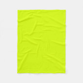 Neon Yellow, High Visibility Chartreuse Fleece Deken (Voorkant)