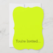 Neon Yellow, High Visibility Chartreuse Kaart (Voorkant)