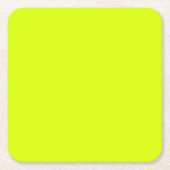Neon Yellow, High Visibility Chartreuse Kartonnen Onderzetters (Voorkant)