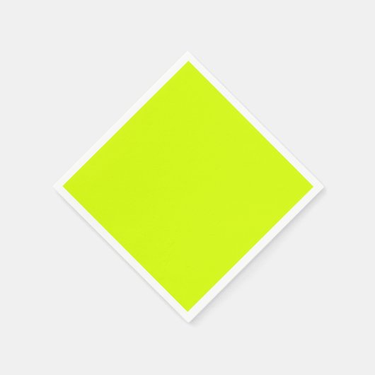 Neon Yellow, High Visibility Chartreuse Servet (Hoek)