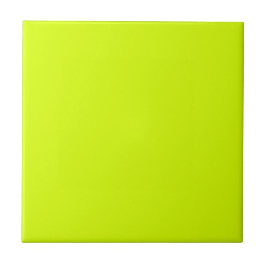 Neon Yellow, High Visibility Chartreuse Tegeltje (Voorkant)