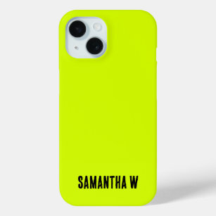 Neon Yellow, hoog zicht iPhone 15 Case