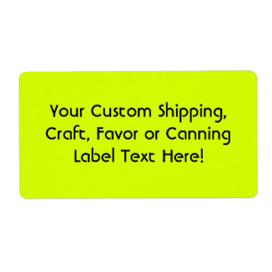 Neon Yellow, hoog zicht Etiket