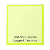 Neon Yellow, hoog zicht Notitieblok (Voorkant)