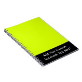 Neon Yellow, hoog zicht Notitieboek (Rechterzijde)