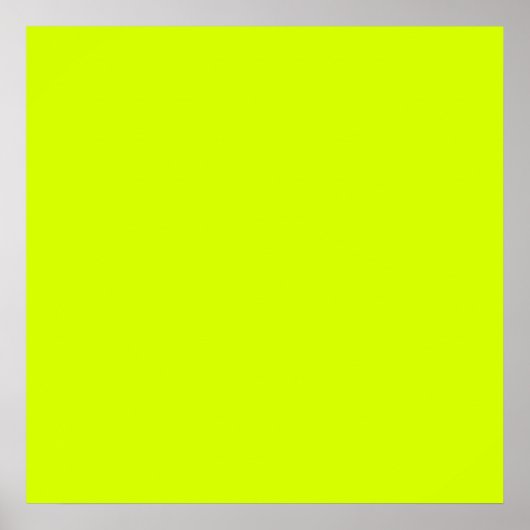 Neon Yellow, hoog zicht Poster (Voorkant)