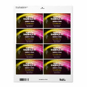 Neon Yellow Nicotine Vape E Juice Labels (Full Sheet)