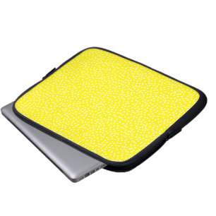 neon yellow polka dot laptophoes laptop sleeve